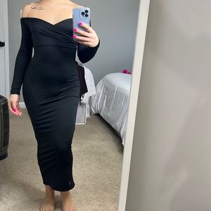 off the shoulder dress